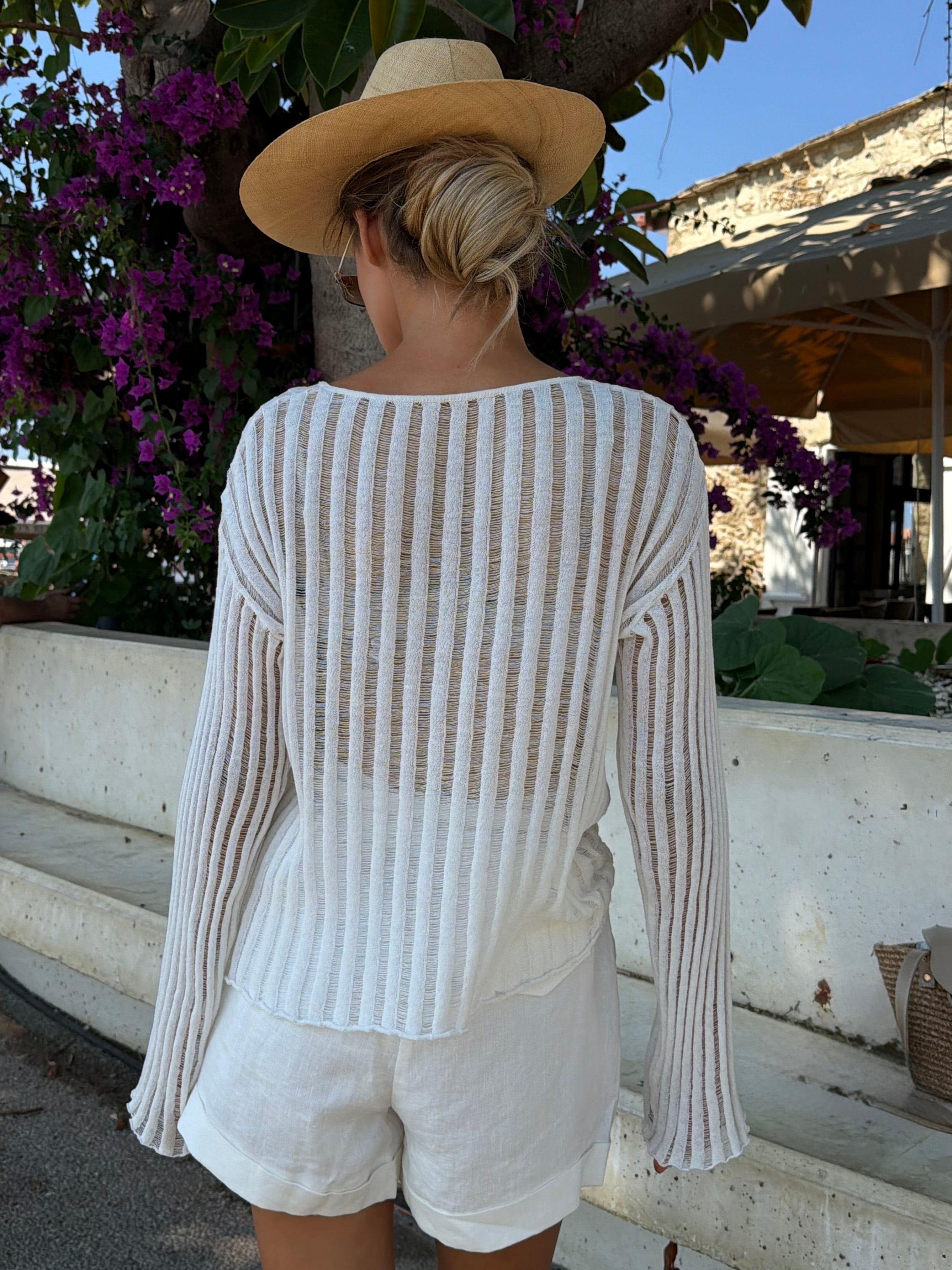 Sheer Linen Top