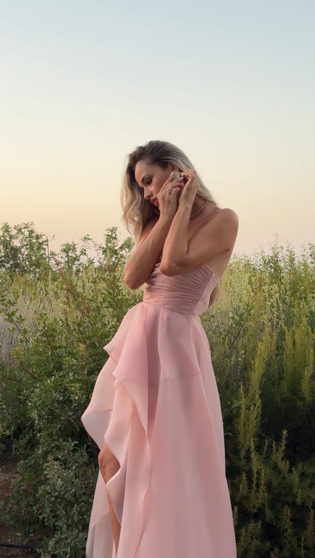 Blush Elegance Maxi Dress