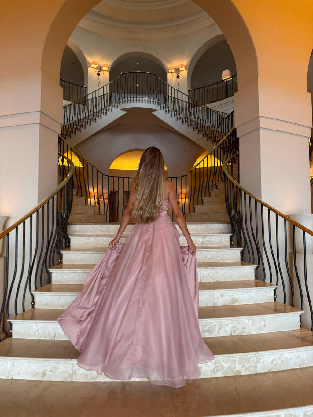 Blush Elegance Maxi Dress
