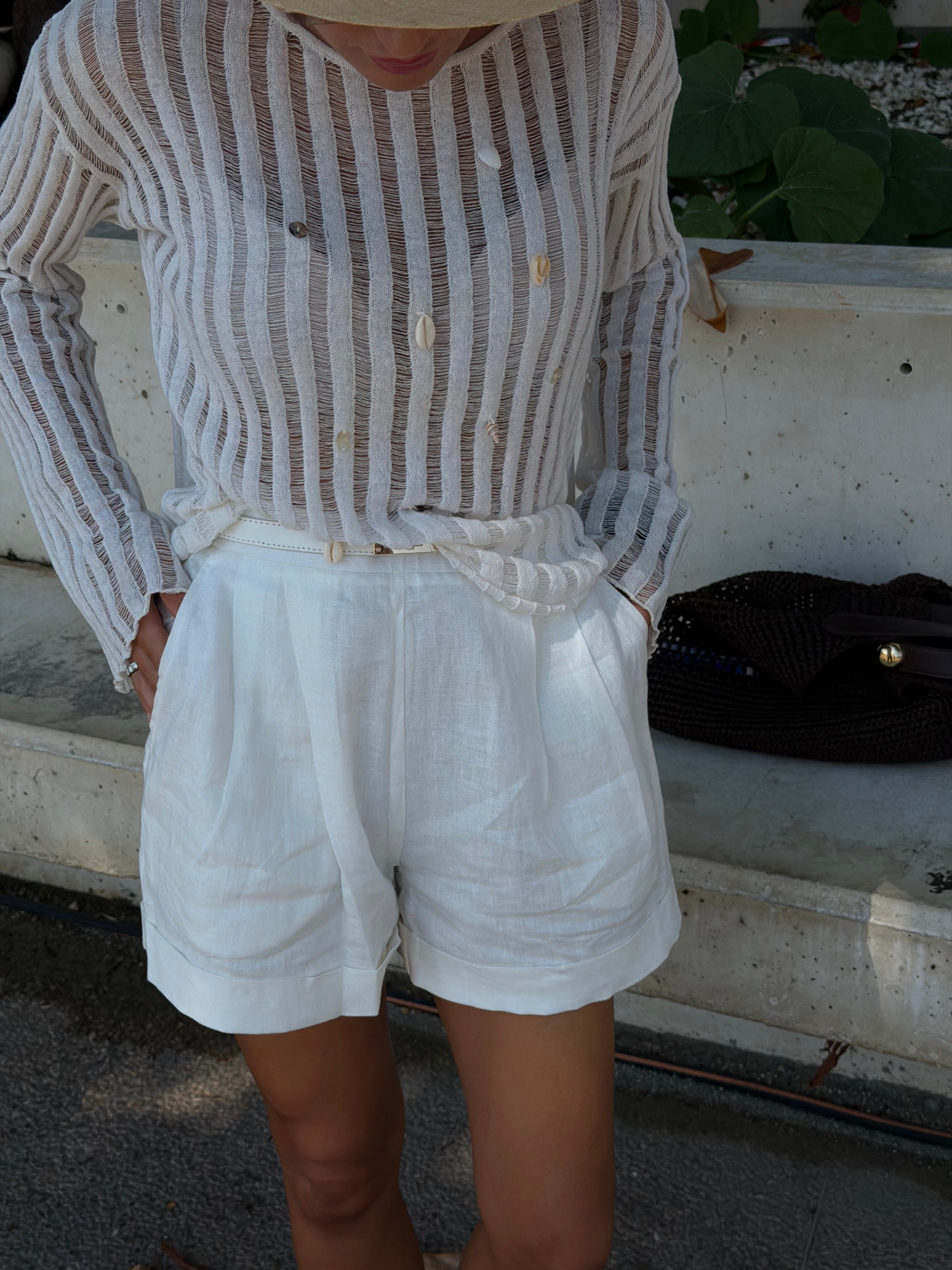 Sheer Linen Top