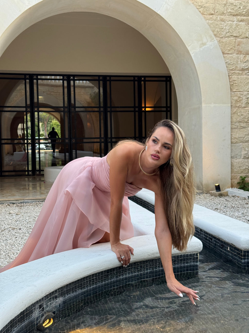 Blush Elegance Maxi Dress