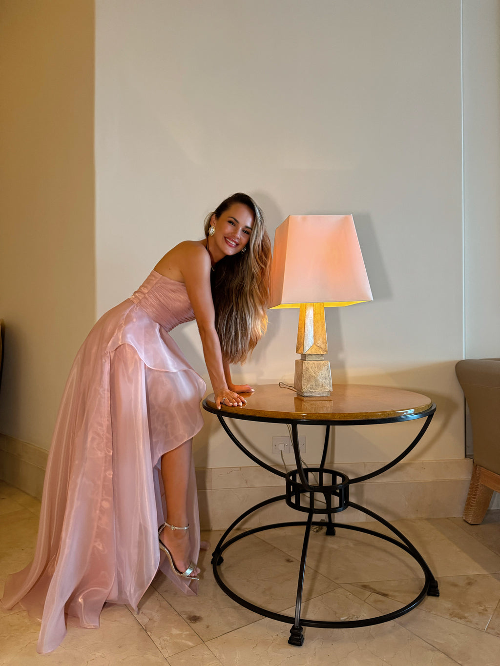 Blush Elegance Maxi Dress