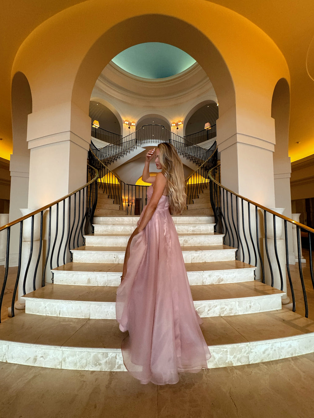 Blush Elegance Maxi Dress