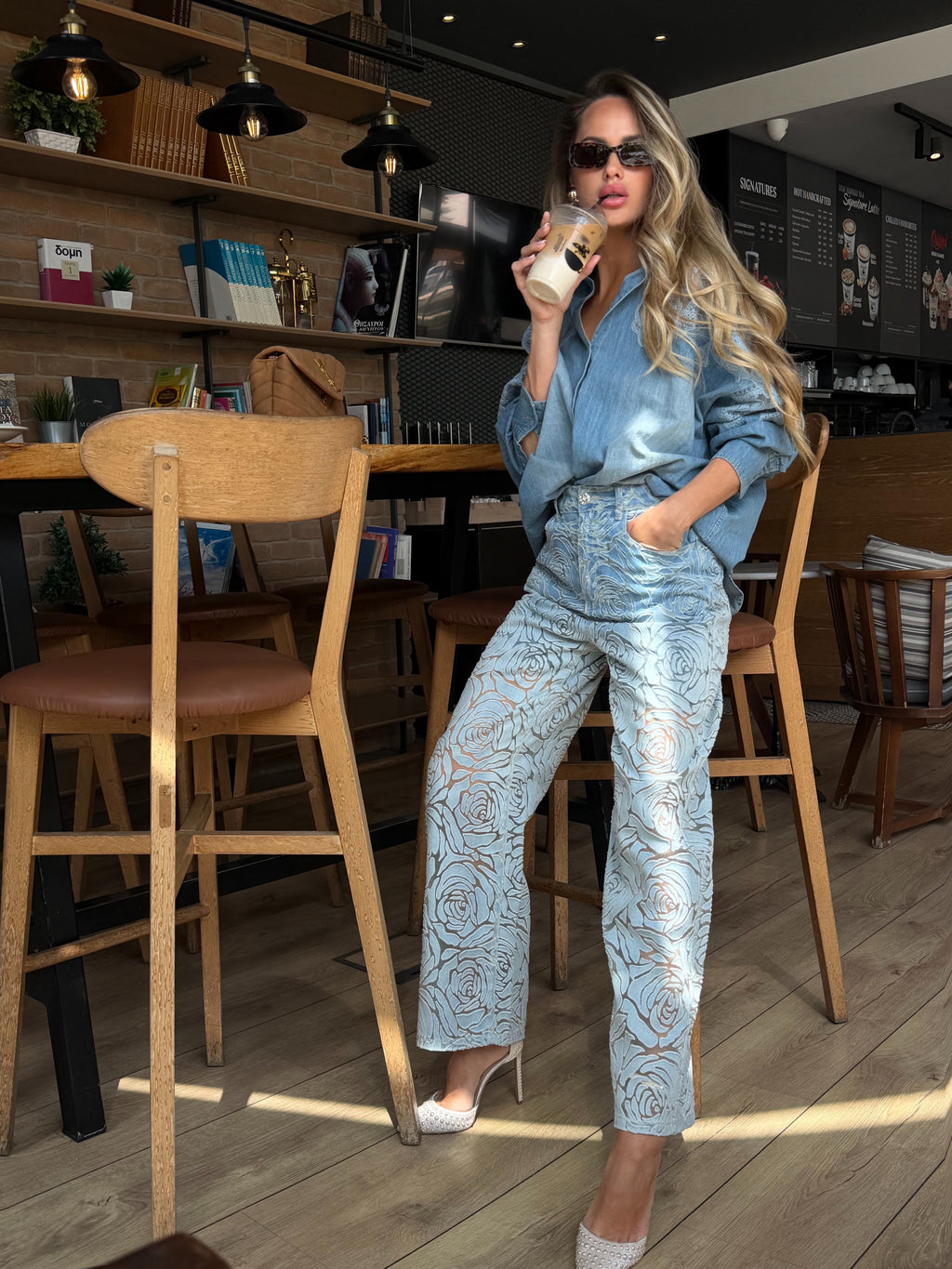 Monaco Lace Denim Set